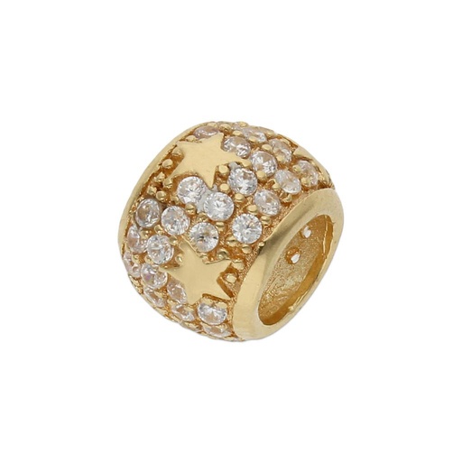 [CH34] CHARMS ORO 18KL BOLA ESTRELLA CIRCONITAS