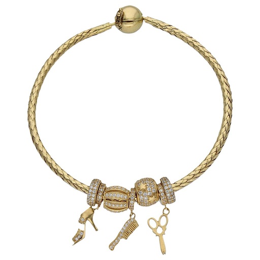 [CH9] PULSERA ORO 18KL FLEXIBLE - FASHION