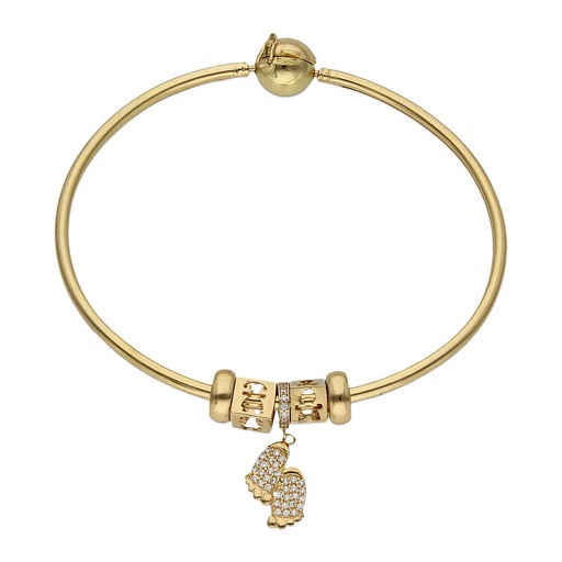[CH6] PULSERA ORO 18KL RIGIDA - MAMA