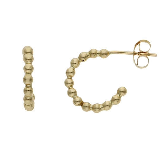 [P1445] Aros oro 18 kt bolas